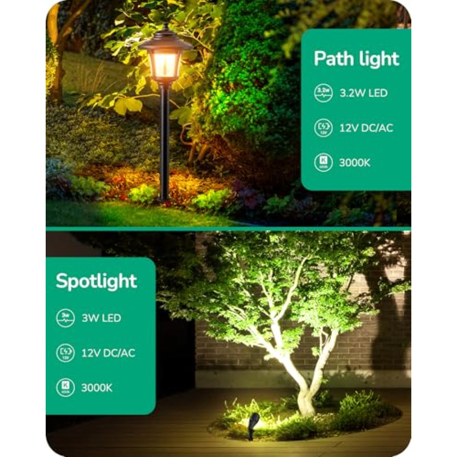 8 Pack 12V Low Voltage Landsca - Outdoor Lighting Kits Low Voltage ulasan dan harga