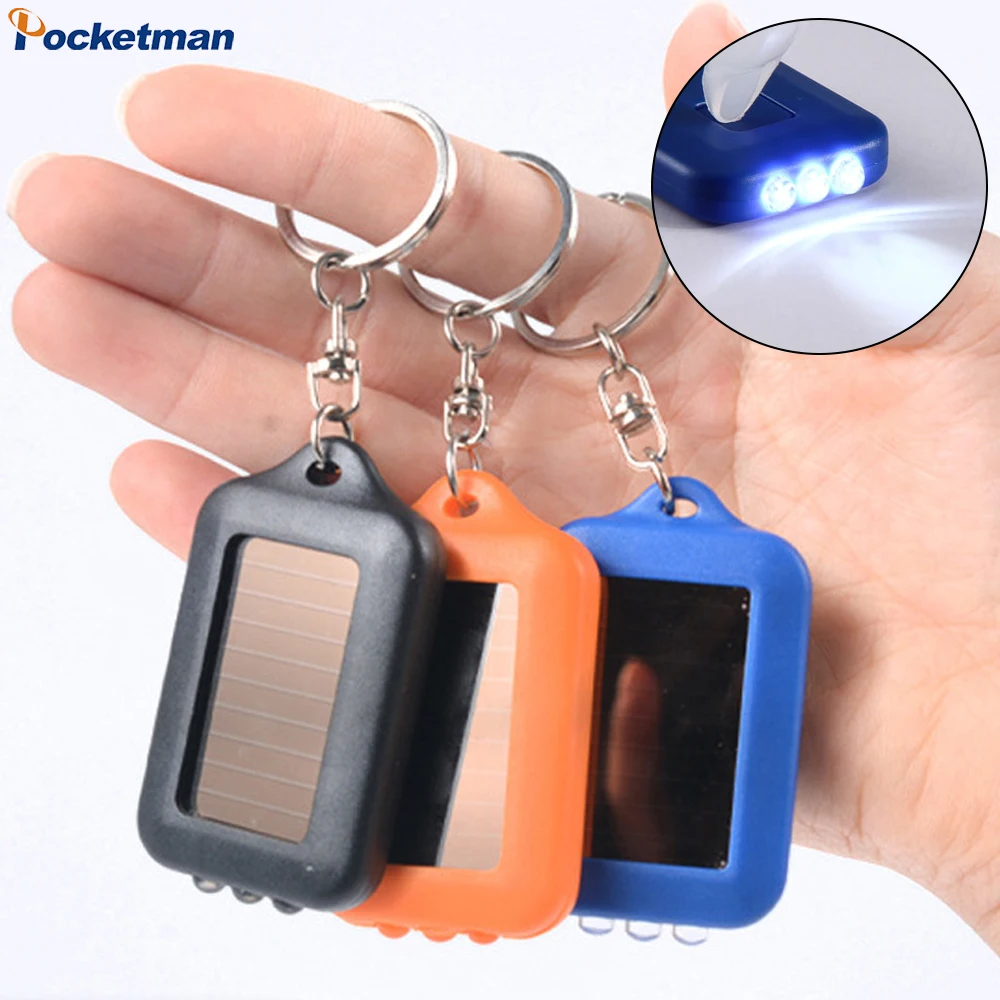 Portable LED Keychain Solar Fl - Fire Torch Solar ulasan dan harga