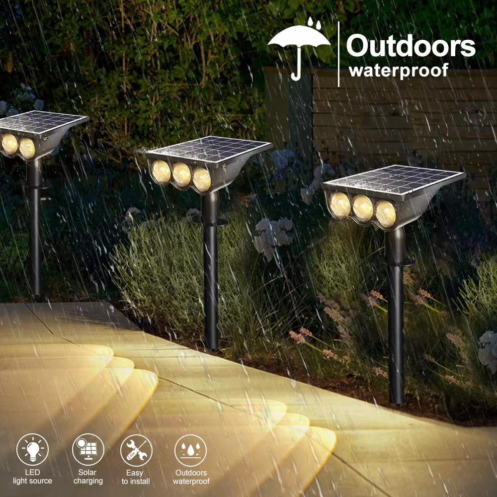 Solar Garden Spot Lights Outdo - Outdoor Lighting On Trees ulasan dan harga