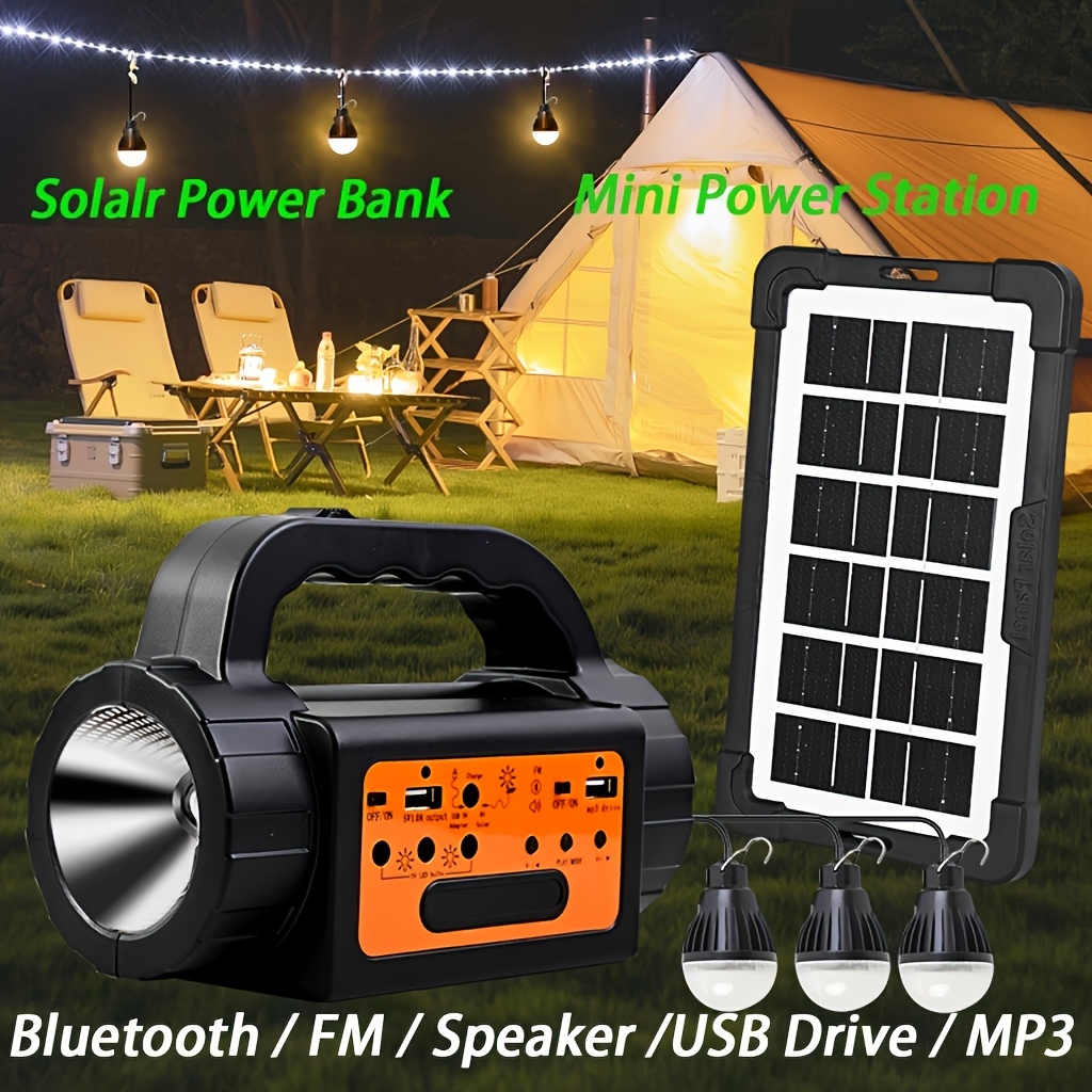 Solar Rechargeable Camping Lig - Outdoor Lighting Switch ulasan dan harga