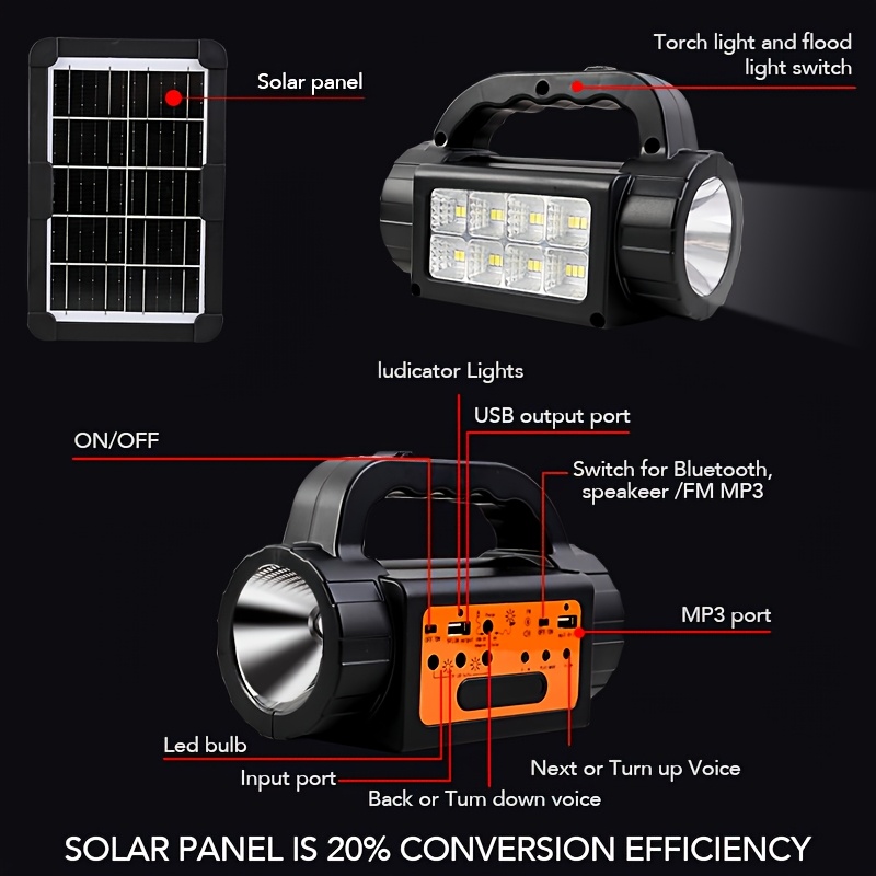Solar Rechargeable Camping Lig - Outdoor Lighting Switch ulasan dan harga