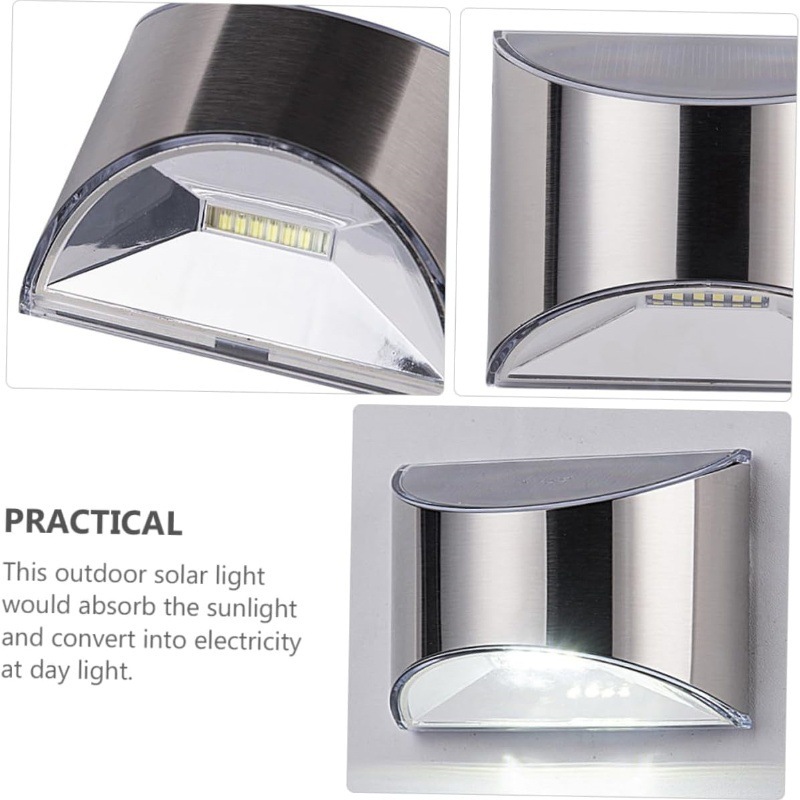 2Pcs Solar Garden Light Stainl - Outdoor Lighting Experts ulasan dan harga