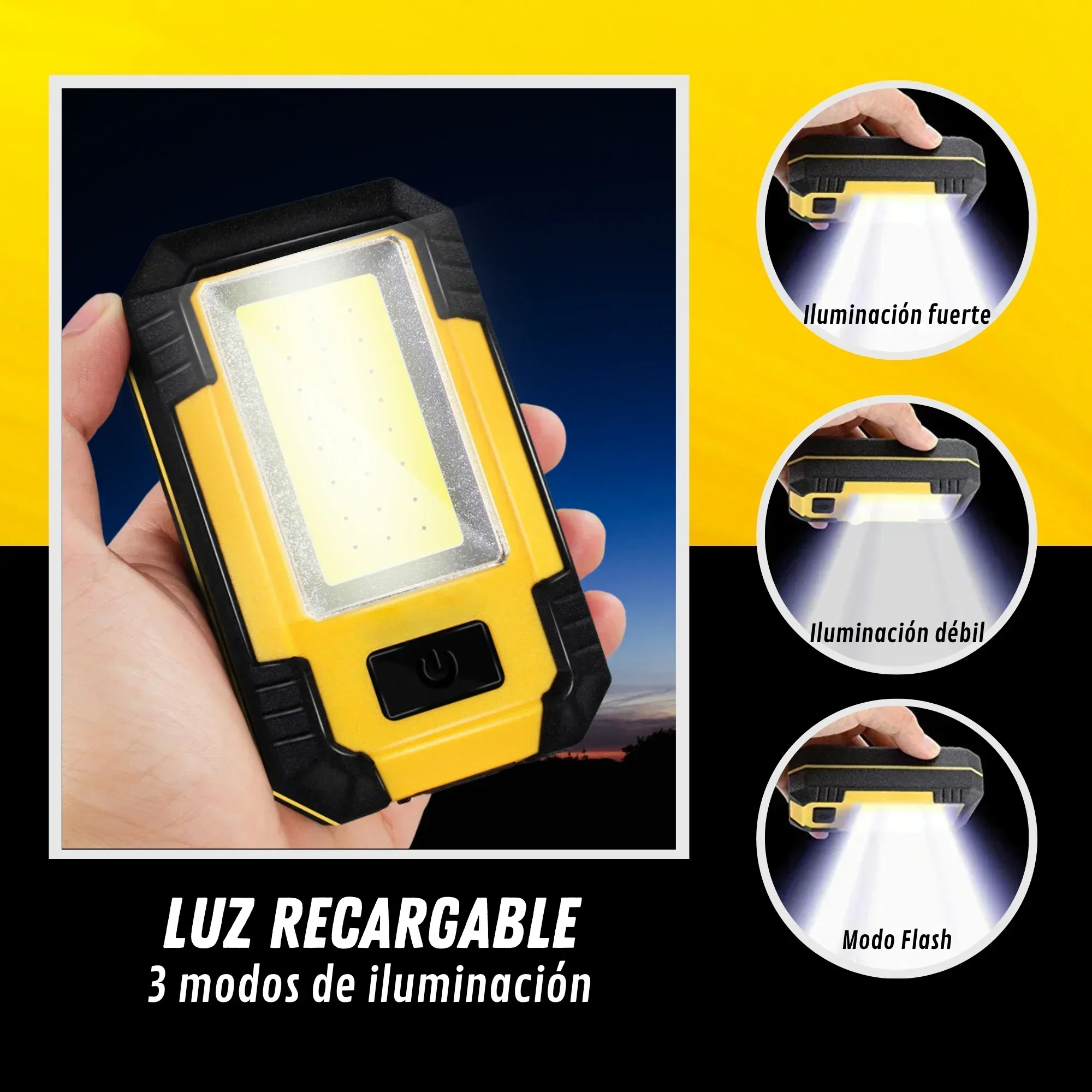 Portable 4000MaH Rechargeable  - Outdoor Lighting Lumen ulasan dan harga