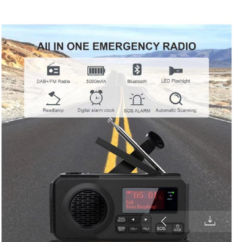 DAB/DAB+/FM Digital Radio with - Fire Torch Solar ulasan dan harga