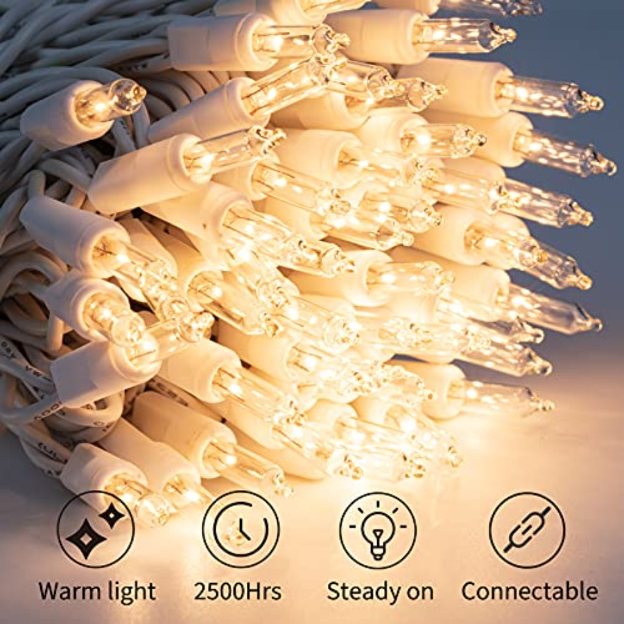 Christmas Lights, Clear Mini I - Outdoor Lighting On Trees ulasan dan harga