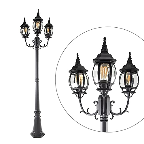 Black Triple-Head LED Vintage  - Outdoor Lighting Hardwired ulasan dan harga
