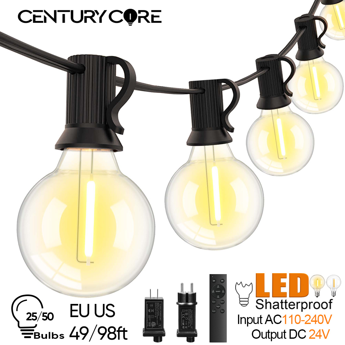 15M 30M Led G40 String Light 2 - Outdoor Lighting Year Round ulasan dan harga