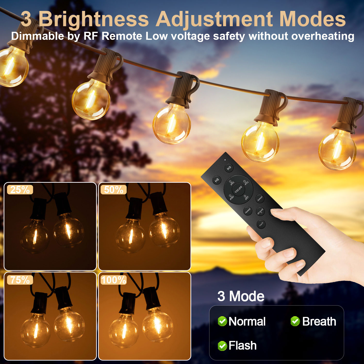 15M 30M Led G40 String Light 2 - Outdoor Lighting Year Round ulasan dan harga