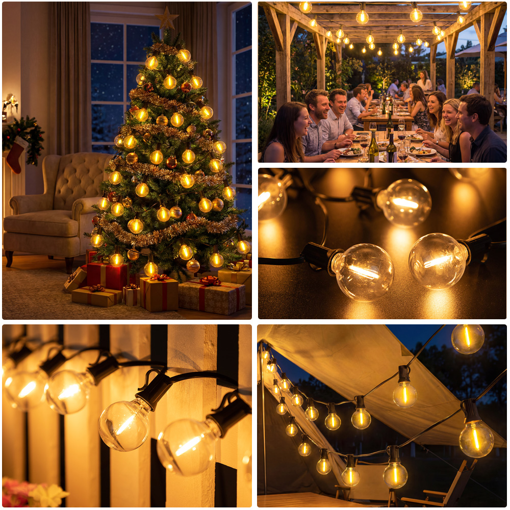 15M 30M Led G40 String Light 2 - Outdoor Lighting Year Round ulasan dan harga
