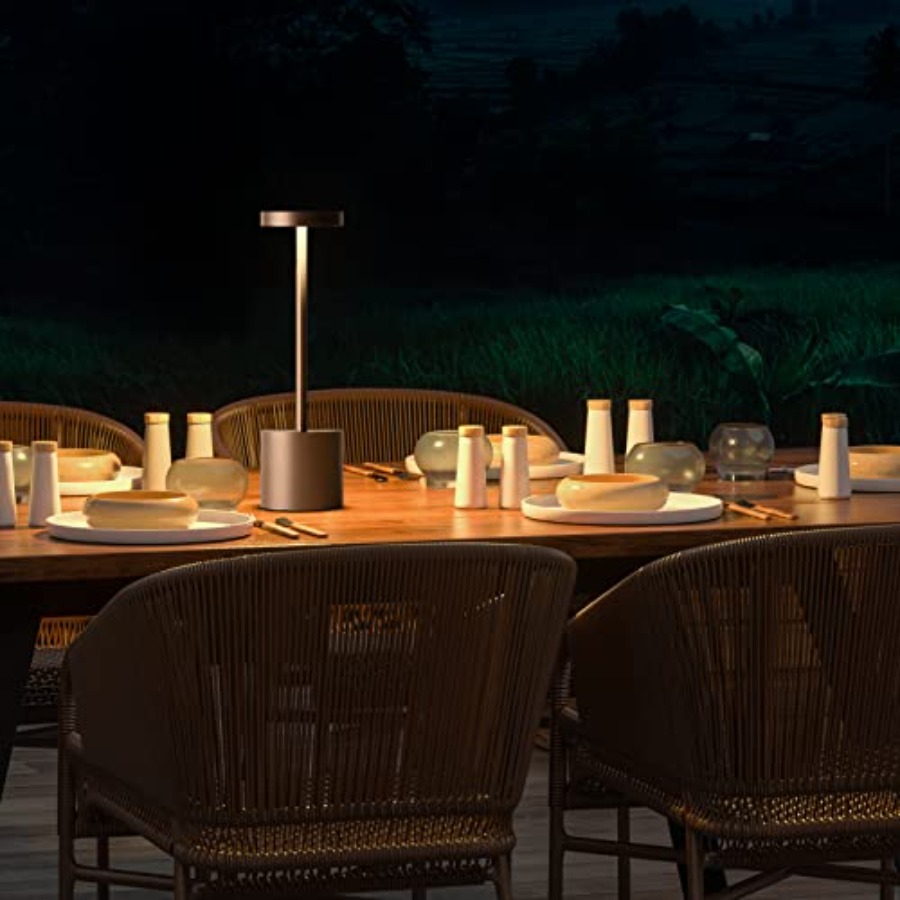 Cordless Table Lamp Rechargeab - Outdoor Lighting Solar ulasan dan harga
