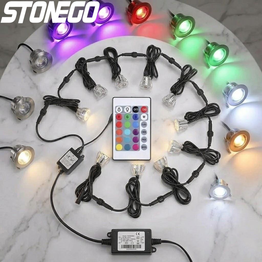 32mm RGBW LED Deck Light 0 6W  - Ground Light Recessed ulasan dan harga