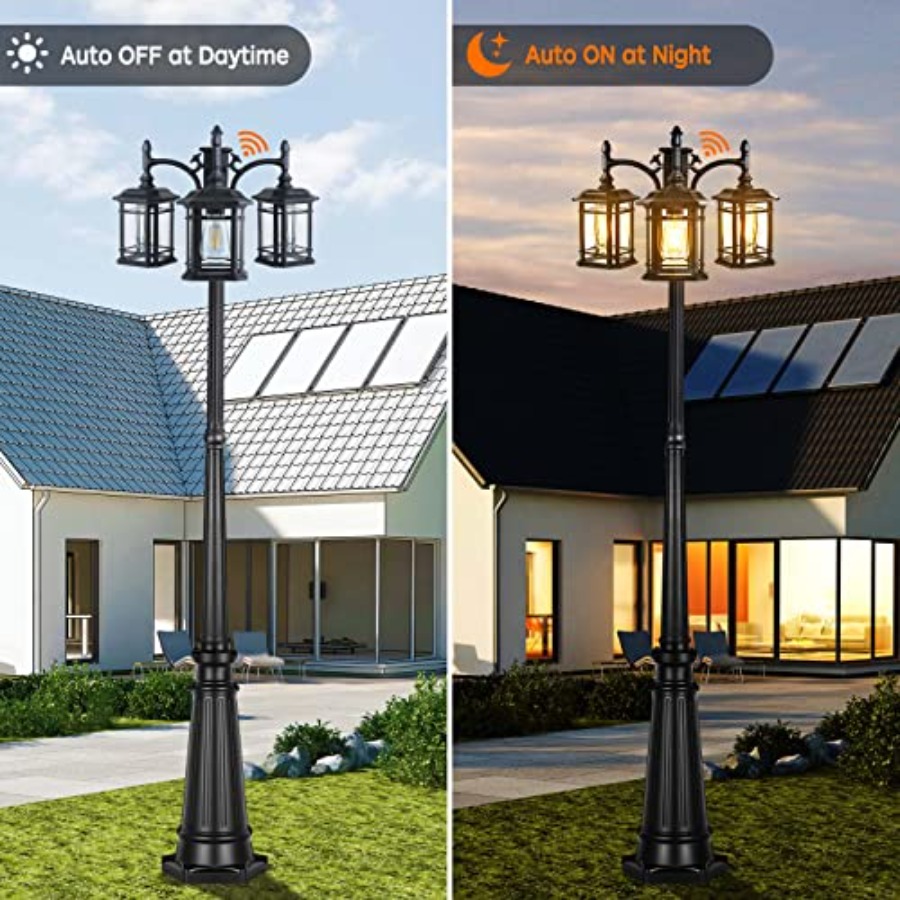 Dusk to Dawn Outdoor Lamp Post - Outdoor Lighting Hardwired ulasan dan harga