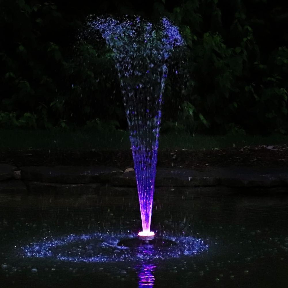 Small loating ountain with 48  - Pond Light Submersible ulasan dan harga