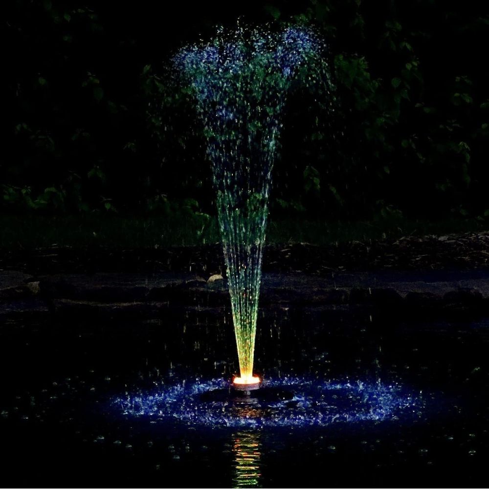 Small loating ountain with 48  - Pond Light Submersible ulasan dan harga