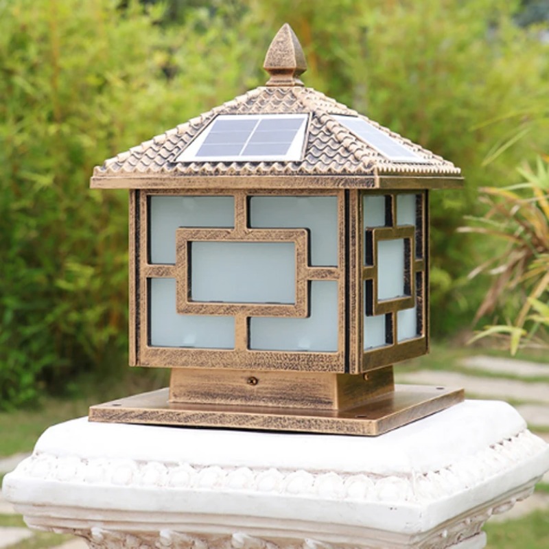 Solar Powered Waterproof Post  - Outdoor Lighting Mains Powered ulasan dan harga