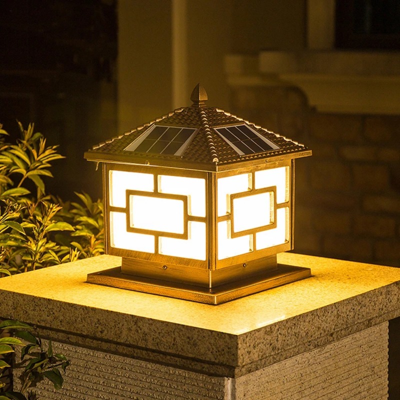 Solar Powered Waterproof Post  - Outdoor Lighting Mains Powered ulasan dan harga