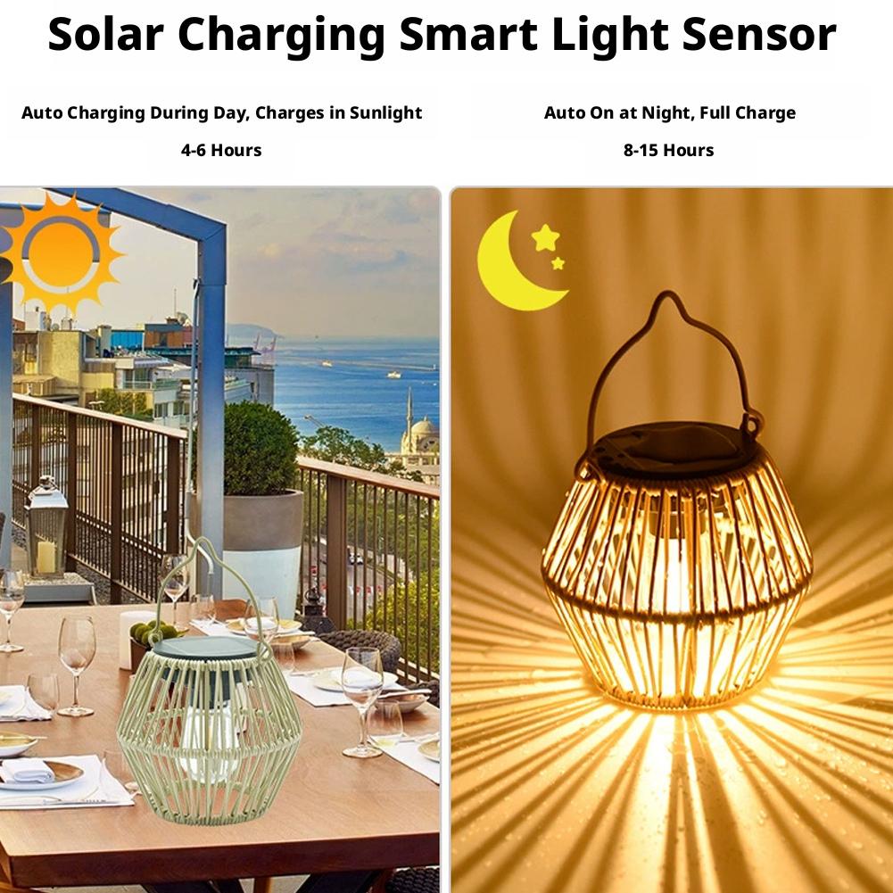 IP65 Waterproof Solar Rattan L - Outdoor Lighting Solar ulasan dan harga
