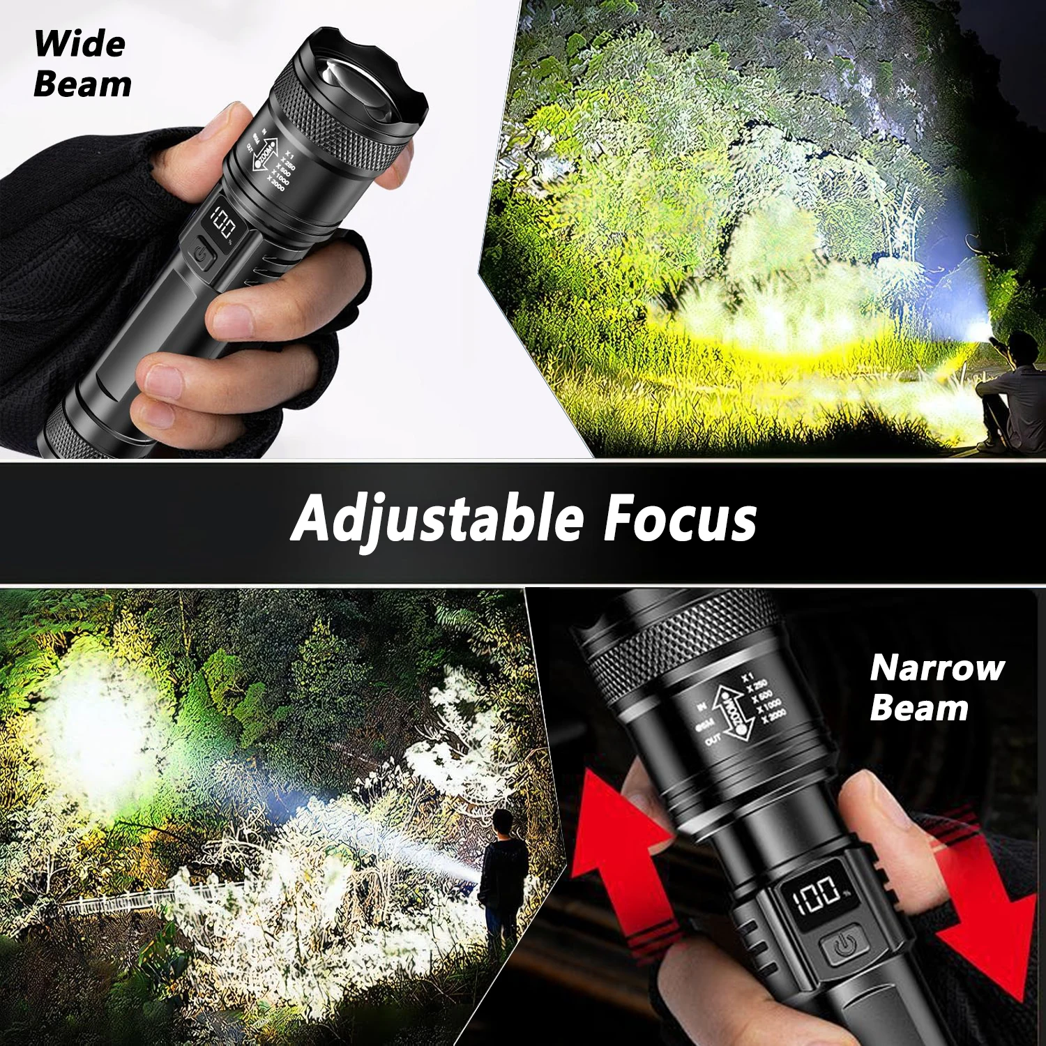 Ultra Bright LED Flashlight 20 - Outdoor Lighting Lumen ulasan dan harga