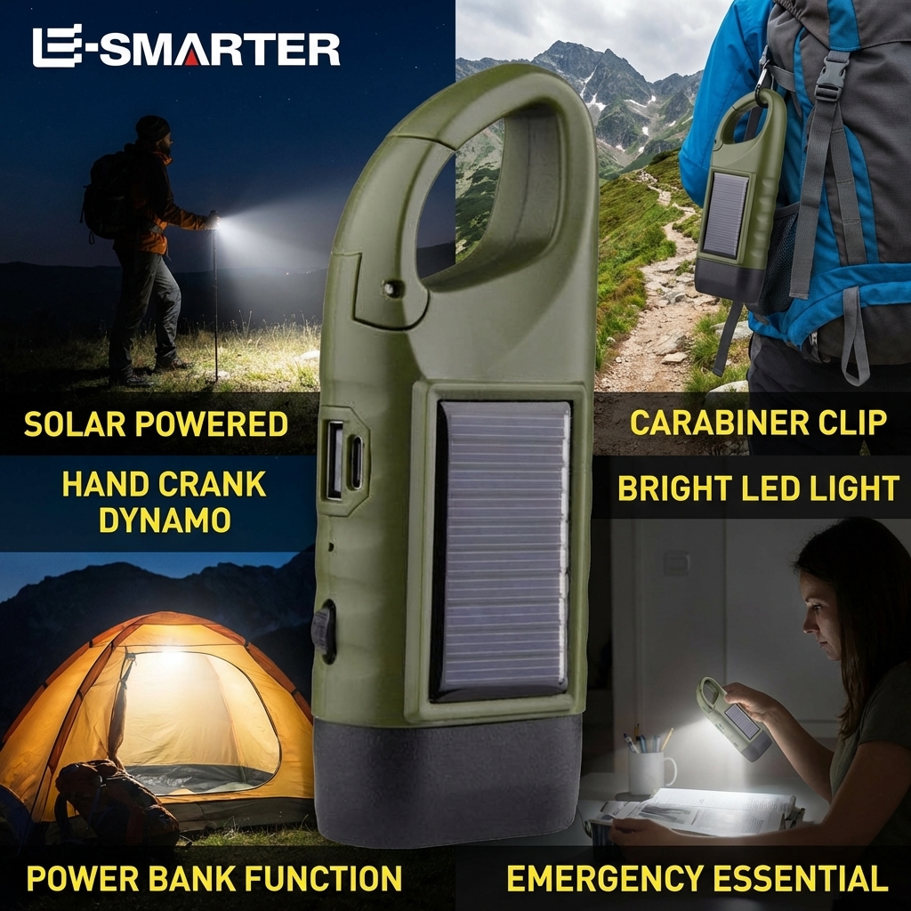 Solar Hand Crank Emergency Fla - Fire Torch Solar ulasan dan harga