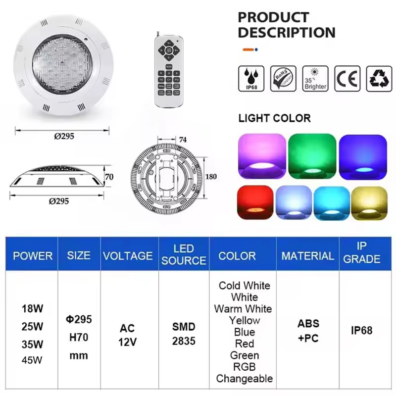 LED Underwater Swimming Pool L - Pond Light Submersible ulasan dan harga