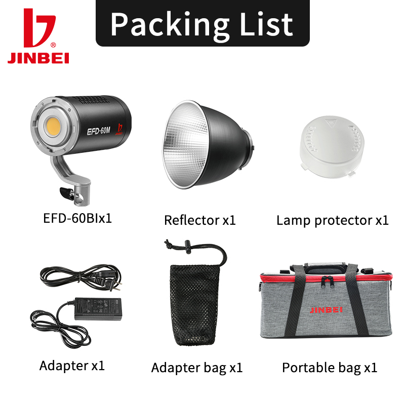 JINBEI EFD-60M High Quality LE - Outdoor Lighting High Quality ulasan dan harga