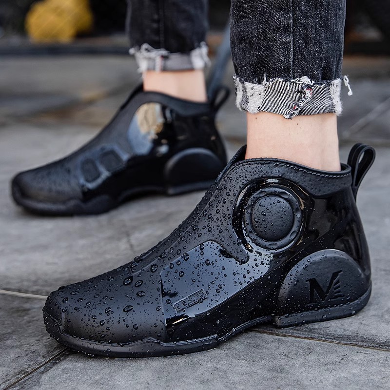 Men's High-quality Rain Shoes  - Outdoor Lighting High Quality ulasan dan harga
