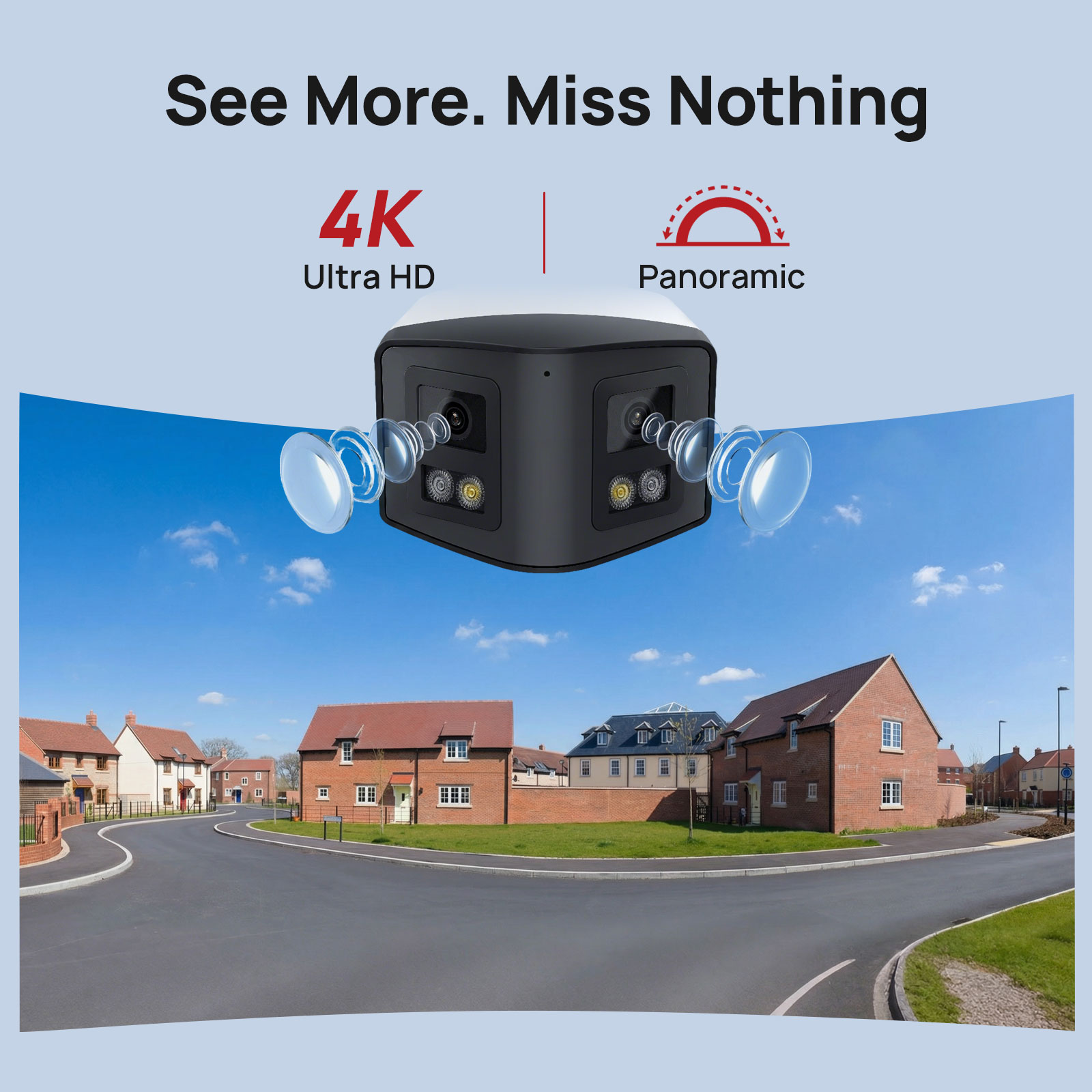 VIKYLIN 170° Panoramic Securit - Outdoor Lighting Mains Powered ulasan dan harga