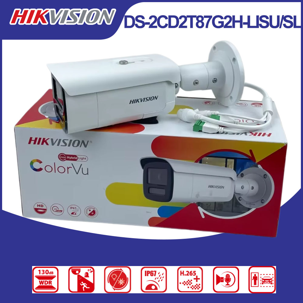 Hikvision DS-2CD2T87G2H-LISU/S - Outdoor Lighting Mains Powered ulasan dan harga