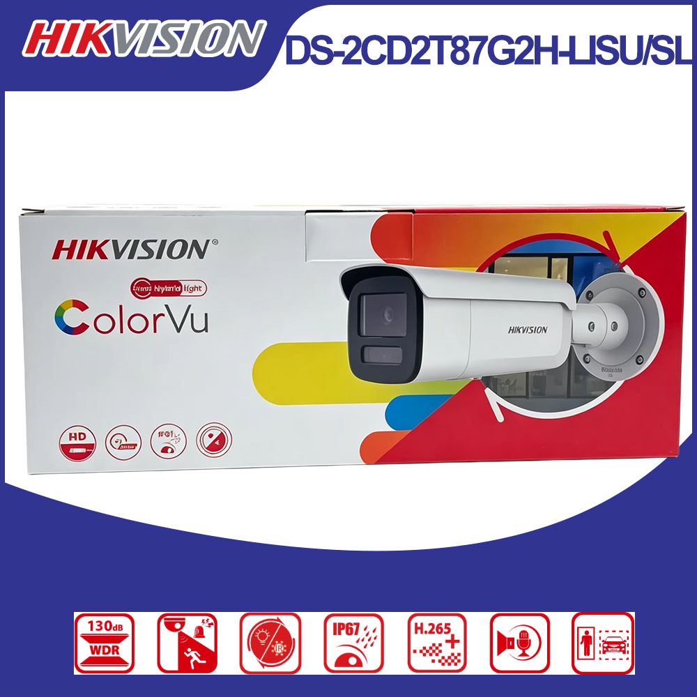 Hikvision DS-2CD2T87G2H-LISU/S - Outdoor Lighting Mains Powered ulasan dan harga