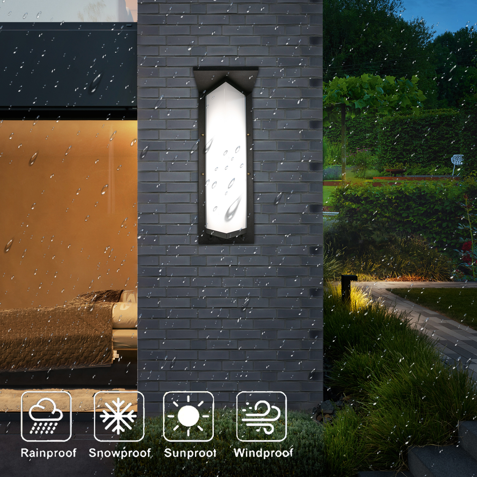 IP55 Waterproof LED Outdoor Wa - Outdoor Lighting Linear ulasan dan harga