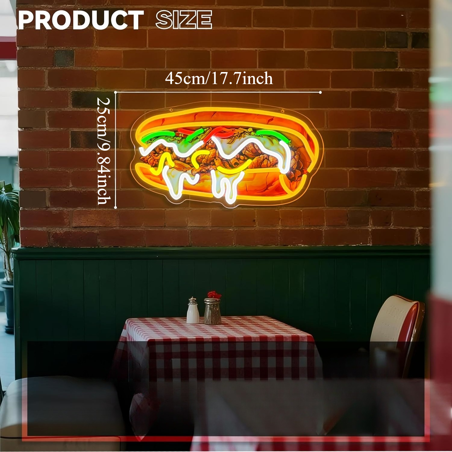 Philly Cheesesteak Neon Sign U - Outdoor Lighting Vendors ulasan dan harga