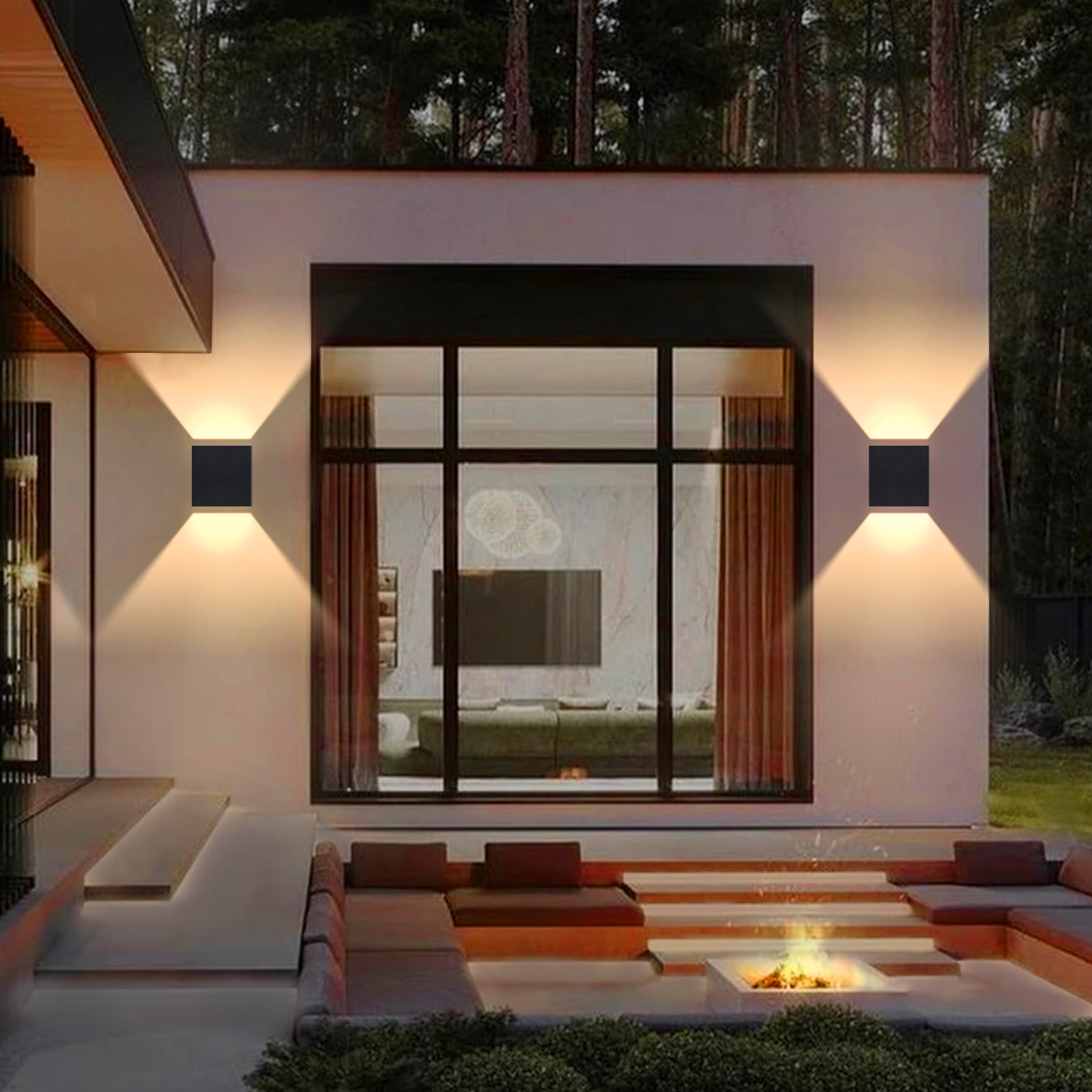 Modern LED Wall Sconces 6W Mod - Outdoor Lighting Hardwired ulasan dan harga