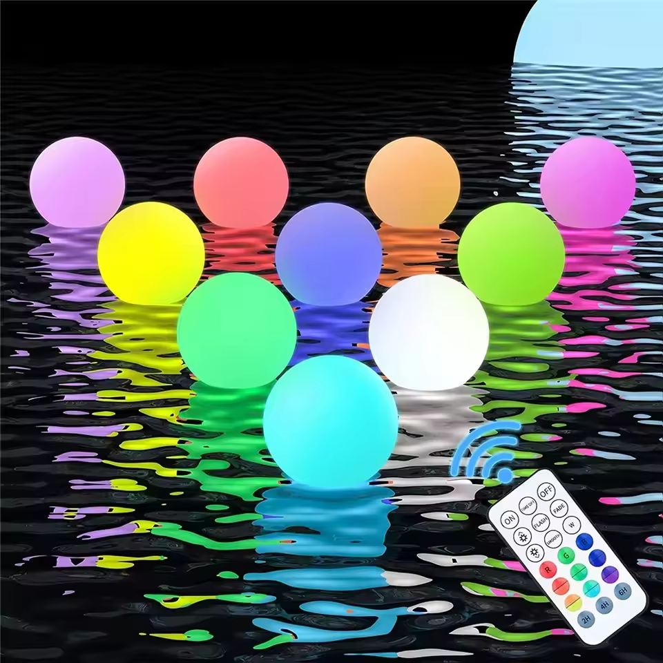 1-5PCS Floating Pool Lights wi - Pond Light Submersible ulasan dan harga