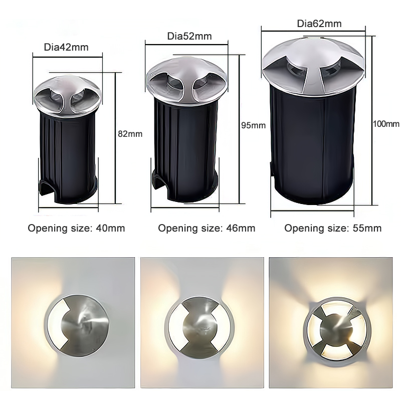 Custom LED Buried Lamps 1W 2W  - Ground Light Recessed ulasan dan harga