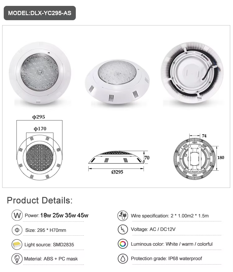LED Swimming Pool Lights RGB A - Pond Light Submersible ulasan dan harga