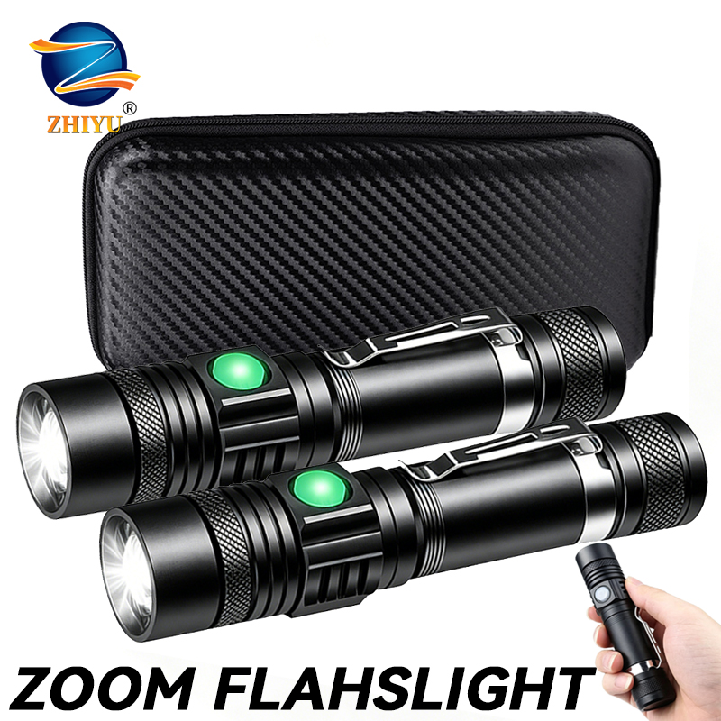 T6 LED Rechargeable Flashlight - Outdoor Lighting Lumen ulasan dan harga