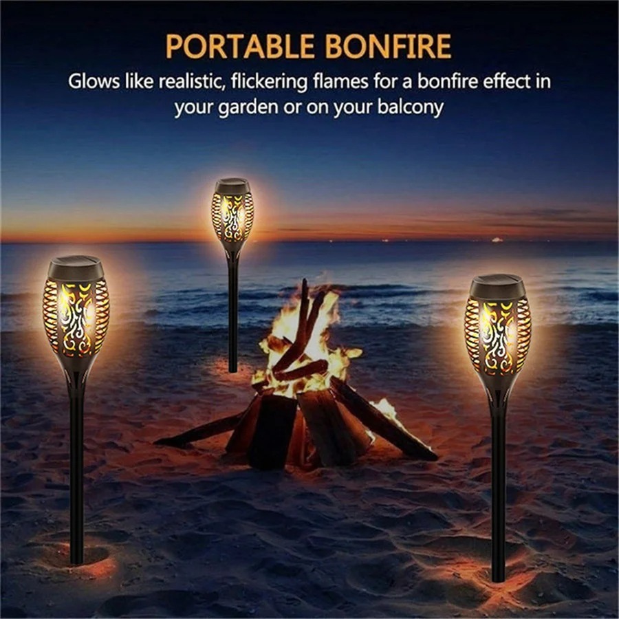 Waterproof Solar Led Flame Tor - Fire Torch Solar ulasan dan harga