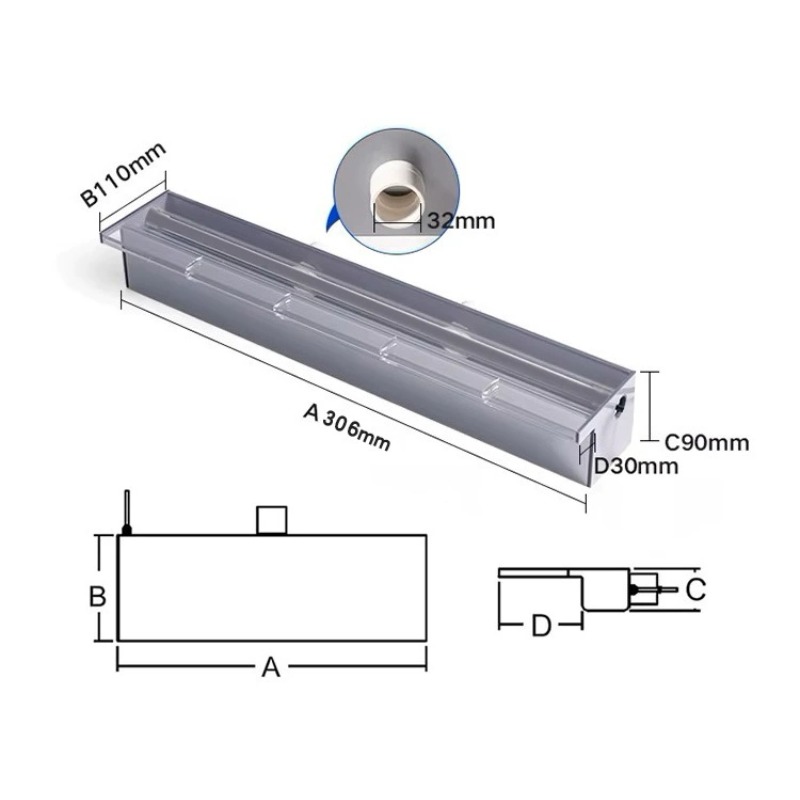 Acrylic Sheer Descent Waterfal - Pond Light Submersible ulasan dan harga