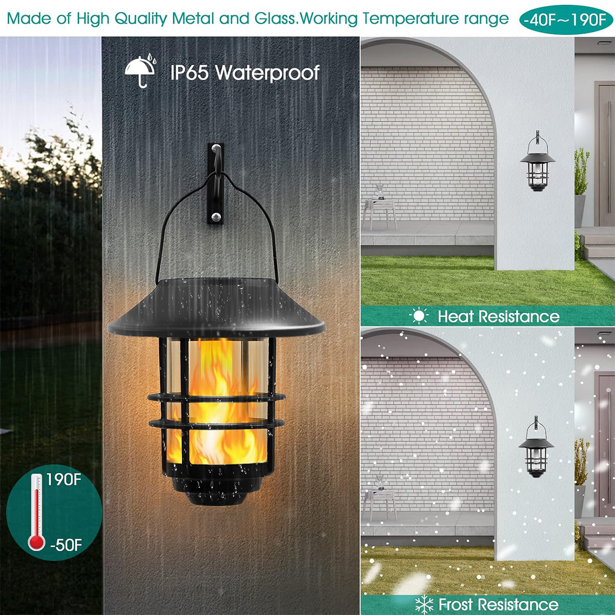 1pcs Solar Hanging Lantern Out - Fire Torch Solar ulasan dan harga