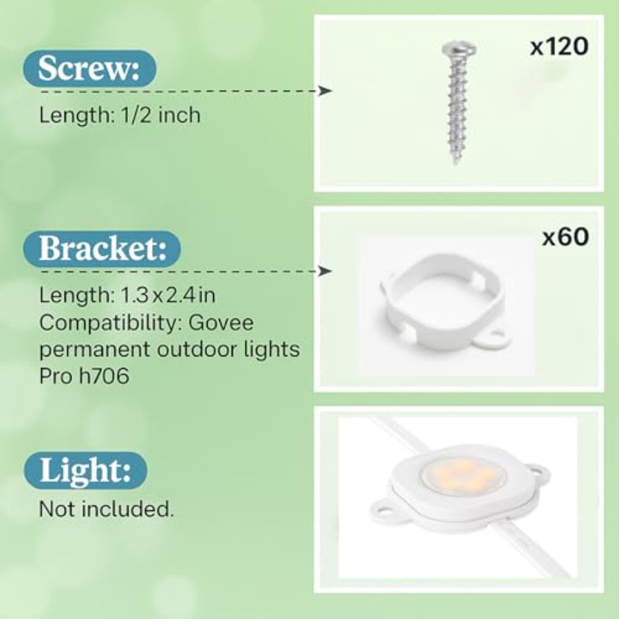 Mounting Clips for Govee Perma - Outdoor Lighting Govee ulasan dan harga