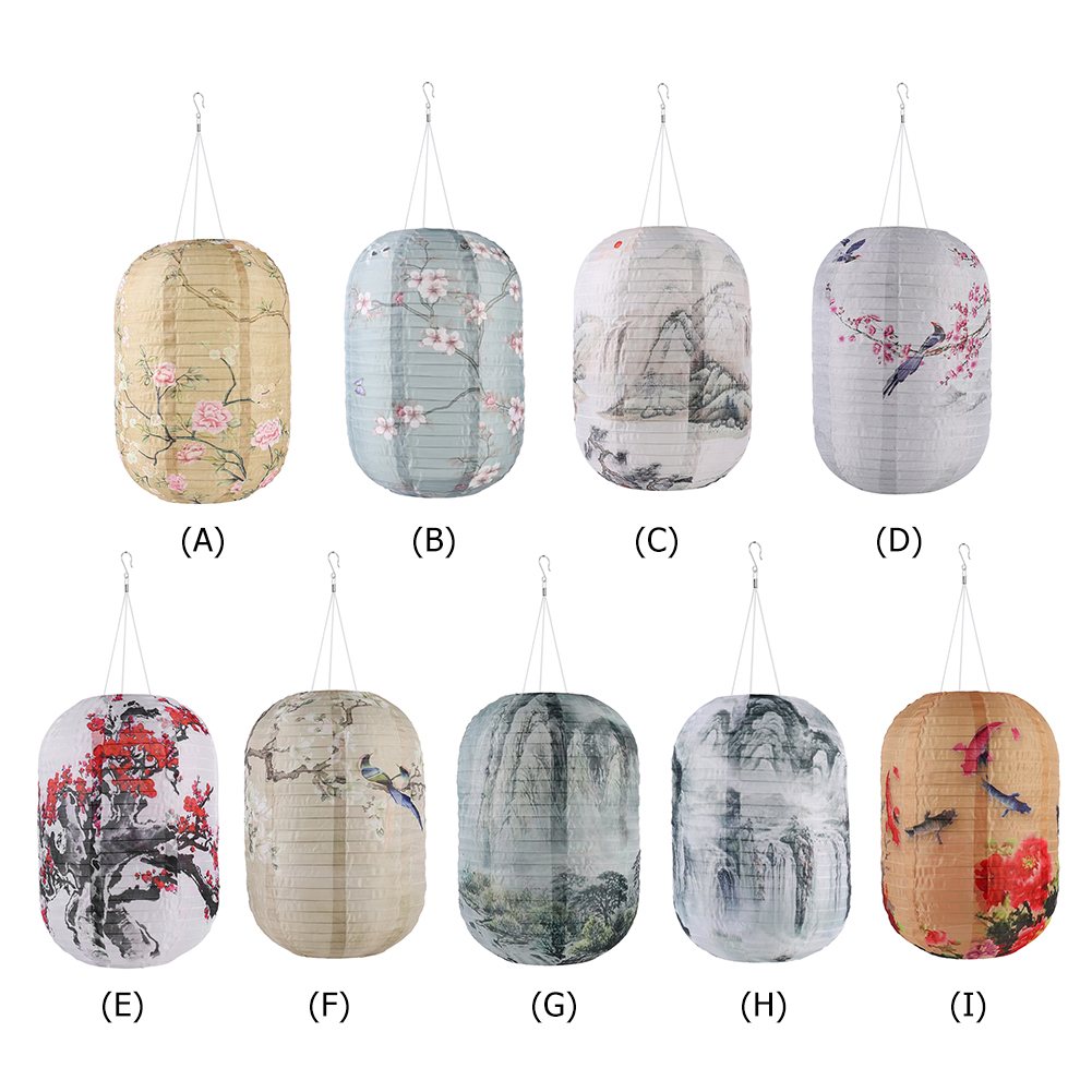 Solar Print Hanging Lantern IP - Outdoor Lighting On Trees ulasan dan harga
