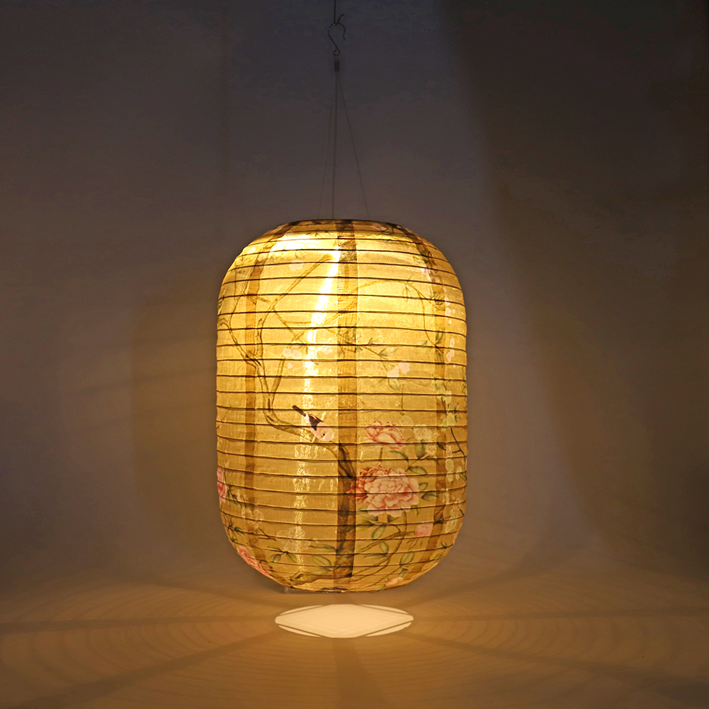 Solar Print Hanging Lantern IP - Outdoor Lighting On Trees ulasan dan harga