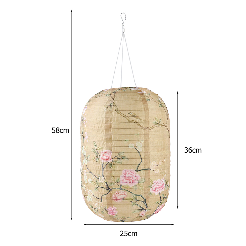 Solar Print Hanging Lantern IP - Outdoor Lighting On Trees ulasan dan harga