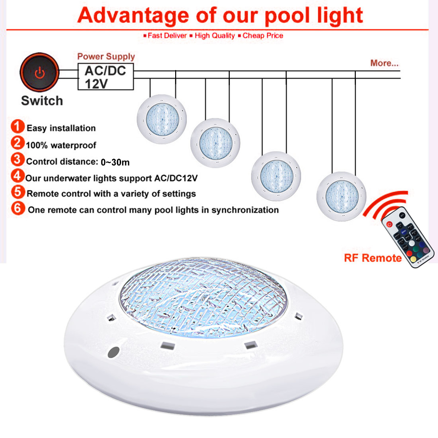 Swimming Pool Light 12V Ip68 U - Pond Light Submersible ulasan dan harga