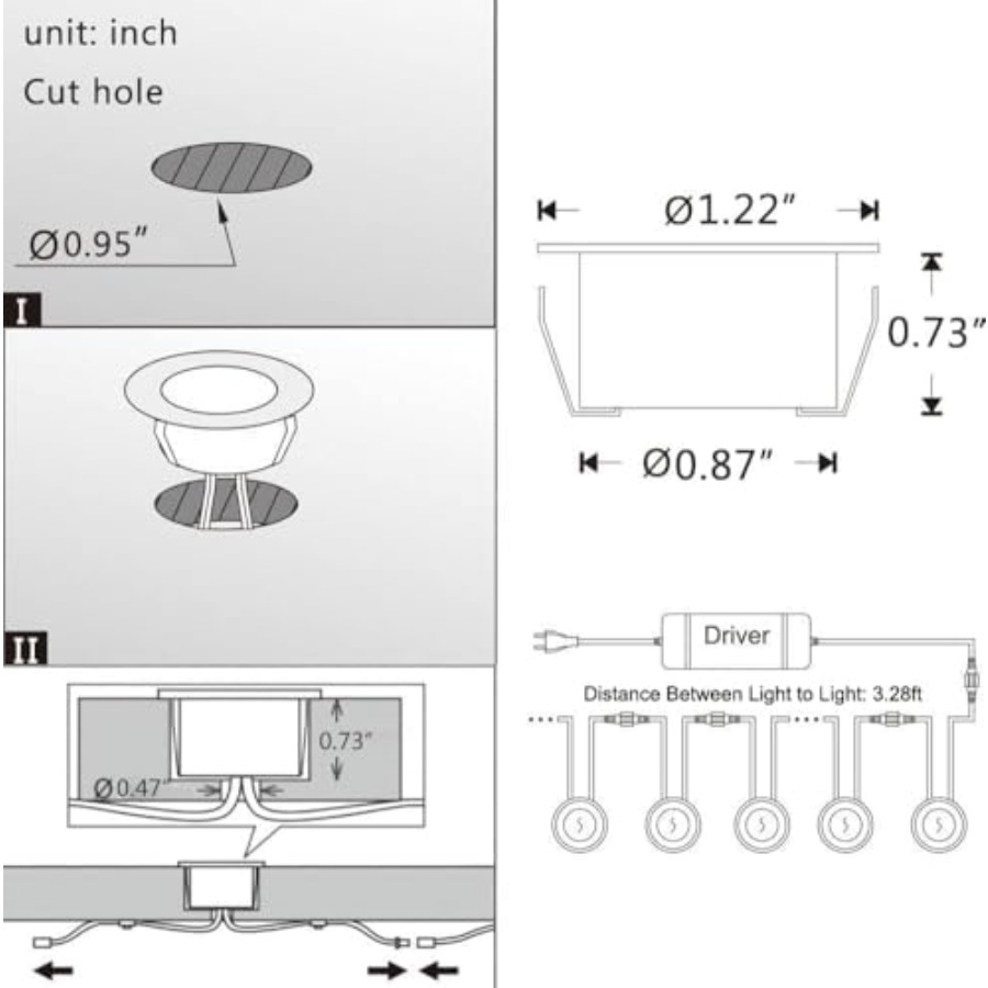 LED Deck Lights Kit, 1.22 Inch - Outdoor Lighting Kits Low Voltage ulasan dan harga