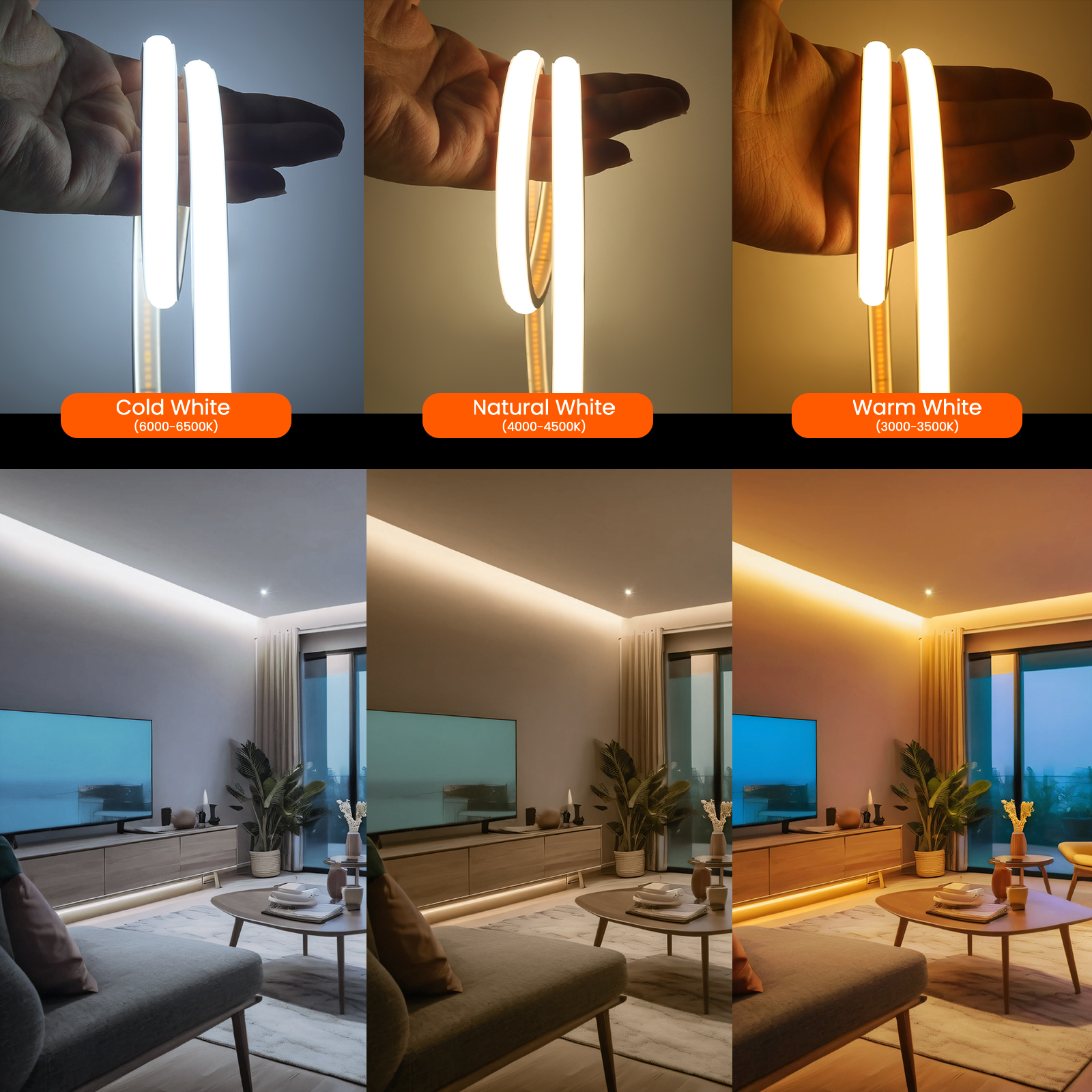 320LEDs/m COB LED Strip Light  - Outdoor Lighting Linear ulasan dan harga