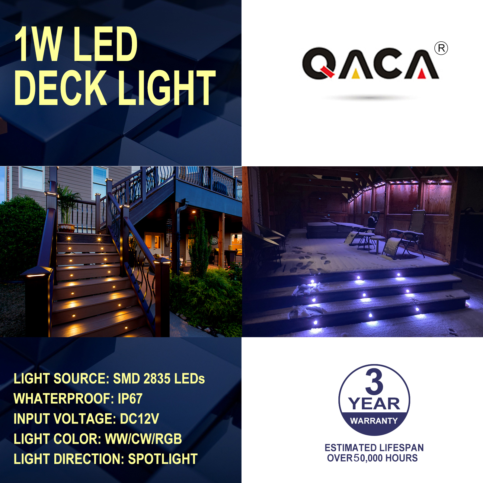 QACA 30-Pack LED Low Voltage D - Outdoor Lighting Kits Low Voltage ulasan dan harga